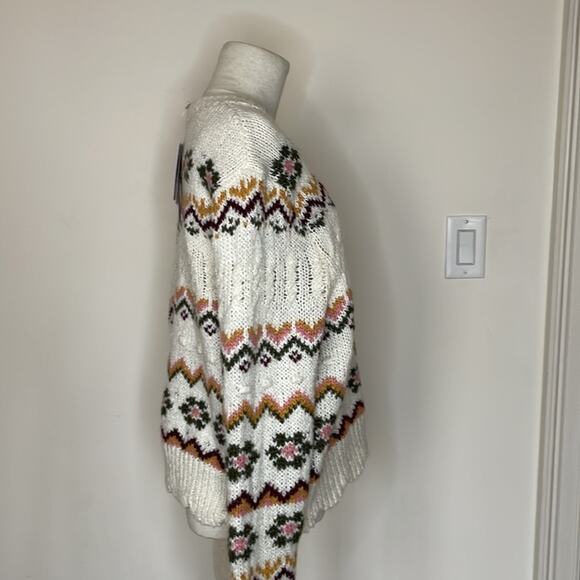 PHILOSOPHY Women's Cable Knit Wool Blend Sweater - Size Large NWT - Picture 3 of 12